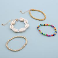 Load image into Gallery viewer, Beads and Shells Bracelet 4 piece Set