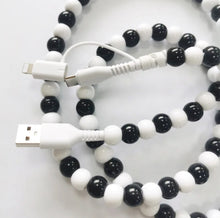 Load image into Gallery viewer, Beaded &amp; Pearl USB Charging Cord