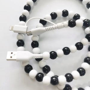 Beaded & Pearl USB Charging Cord