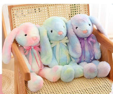 Load image into Gallery viewer, Tie-dye Plush Bunny Doll
