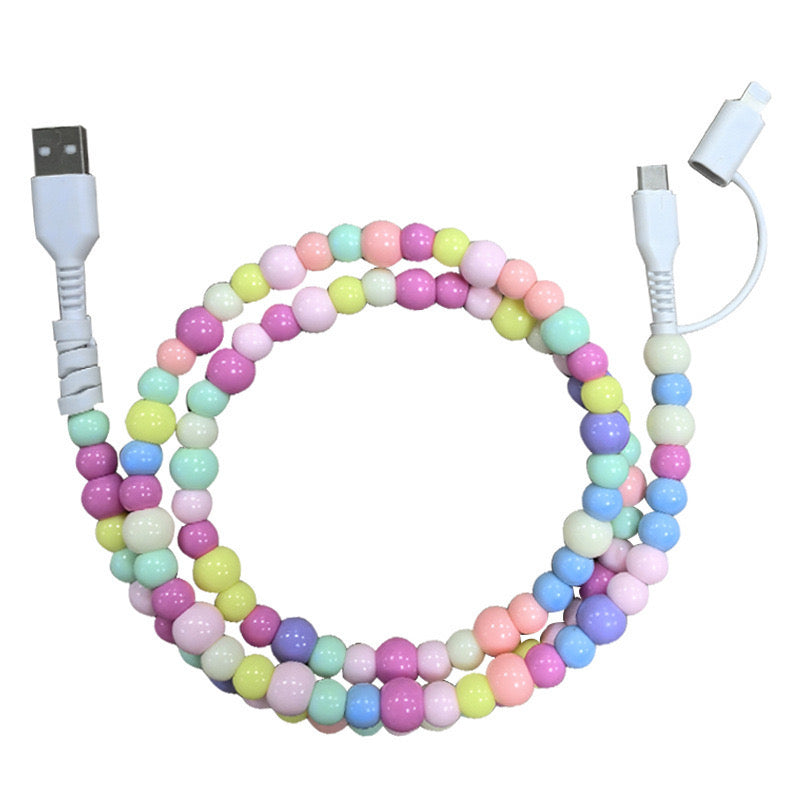 Beaded & Pearl USB Charging Cord