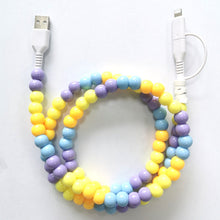 Load image into Gallery viewer, Beaded &amp; Pearl USB Charging Cord