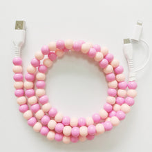 Load image into Gallery viewer, Beaded &amp; Pearl USB Charging Cord