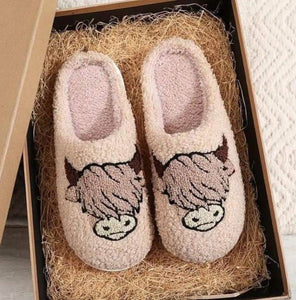 Highland Cow Slippers