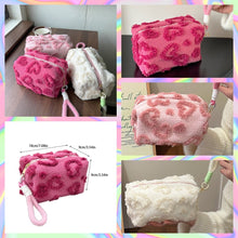 Load image into Gallery viewer, Plush Heart Makeup Bag