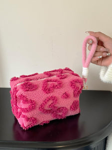 Plush Heart Makeup Bag