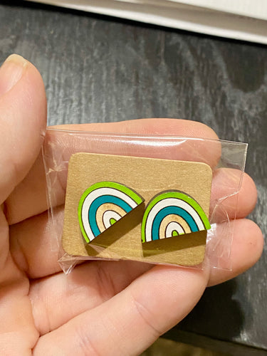 St Patrick’s day wooden studs