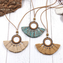 Load image into Gallery viewer, Circle Tassel Necklaces