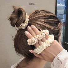 Load image into Gallery viewer, Pearl &amp; Diamond Hair Clips &amp; Scrunchies