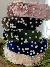 Load image into Gallery viewer, Velvet &amp; Pearl Headbands