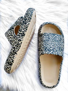 Leopard “Marshmallow” Slides