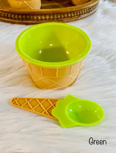 Ice cream & Bowl Set