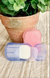 Portable Paper Soap Sheets in container