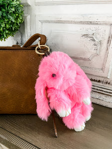 Buttery Soft Bunny purse clip Keychain