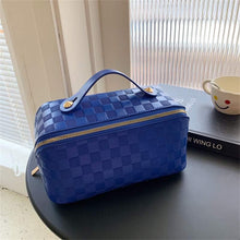 Load image into Gallery viewer, Checkered “Tiktok” Expandable Makeup Bag