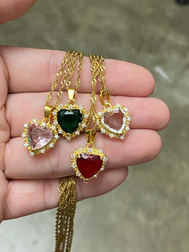 Heart Stone Necklaces