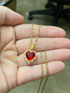 Heart Stone Necklaces