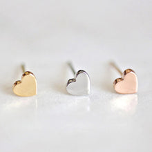 Load image into Gallery viewer, Tiny Heart Stainless Steel Stud Earrings
