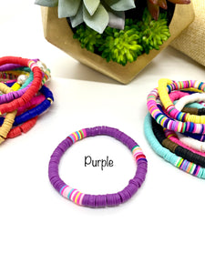 Soft Pottery Elastic Bracelets - 10 Colors