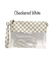 Load image into Gallery viewer, Checkered Clear Purse