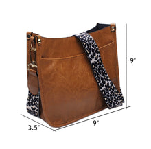 Load image into Gallery viewer, Leopard Strap Crossbody Bag (with zipper closure)