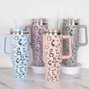 Cheetah 40oz Powder Coated Mug with Handle