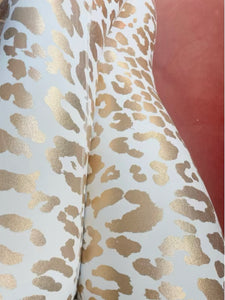 Foil Cheetah Print Leggings