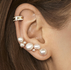 Climber Earring Collection - Pearl