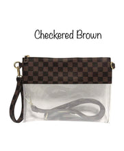 Load image into Gallery viewer, Checkered Clear Purse