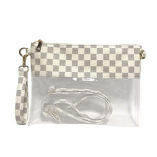 Load image into Gallery viewer, Checkered Clear Purse