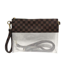 Load image into Gallery viewer, Checkered Clear Purse