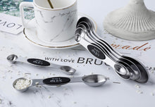 Load image into Gallery viewer, Double-Sided Magnetic Measuring Spoon Set + Leveler