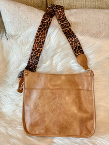 Leopard Strap Crossbody Bag (no zipper closure)