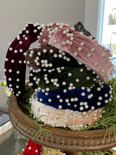 Load image into Gallery viewer, Velvet &amp; Pearl Headbands