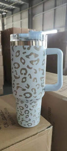 Cheetah 40oz Powder Coated Mug with Handle