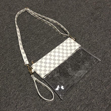 Load image into Gallery viewer, Checkered Clear Purse