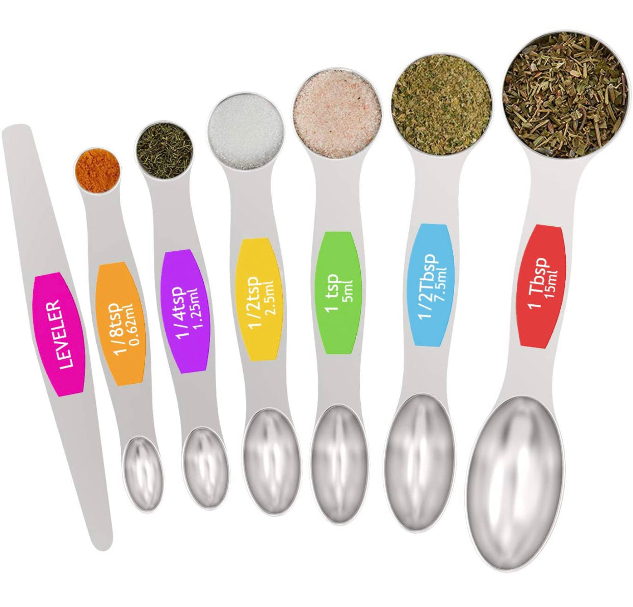 Double-Sided Magnetic Measuring Spoon Set + Leveler – The Lace Door  Wholesale