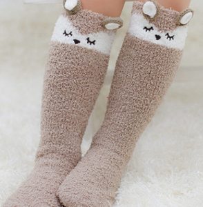 Kids snugly, cuddly animal socks