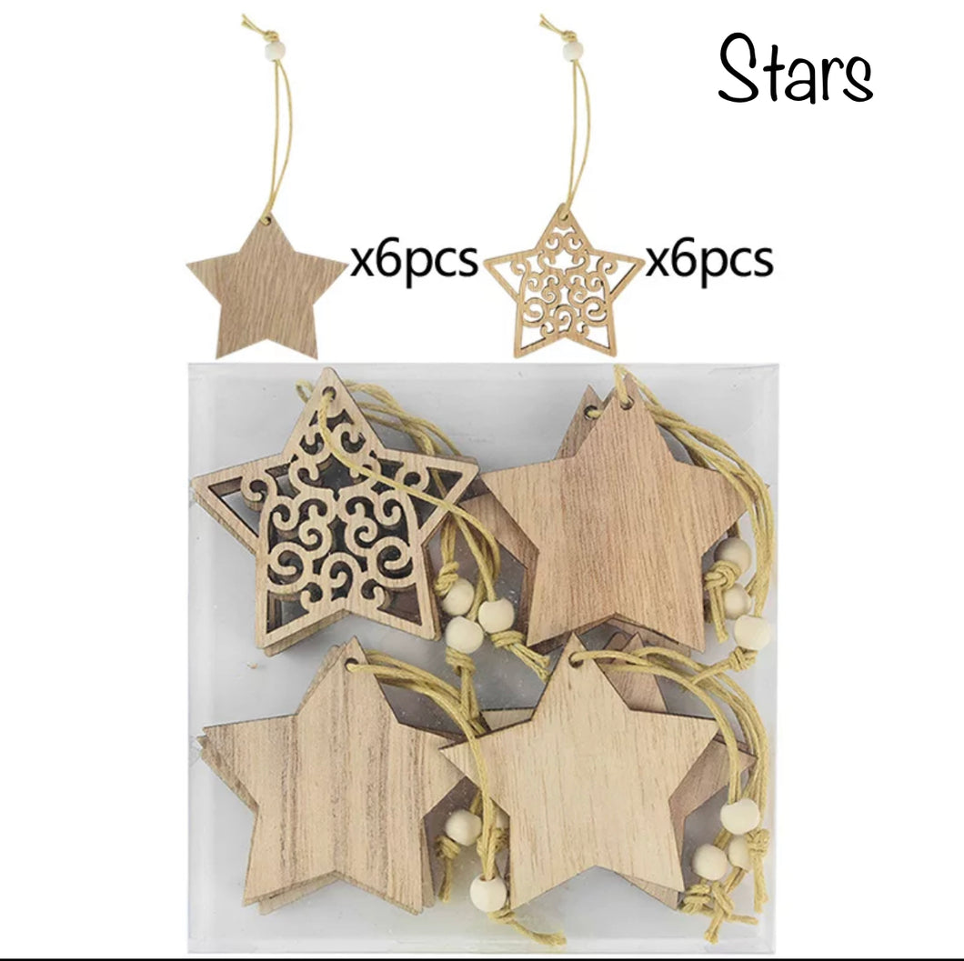 Raw Wood Ornaments