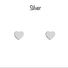 Load image into Gallery viewer, Tiny Heart Stainless Steel Stud Earrings