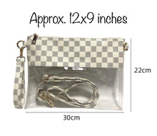 Load image into Gallery viewer, Checkered Clear Purse