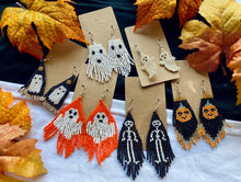 Load image into Gallery viewer, Seed Bead Earrings - Halloween Collection