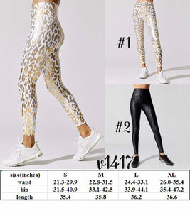 Foil Cheetah Print Leggings