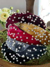 Load image into Gallery viewer, Velvet &amp; Pearl Headbands