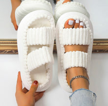 Load image into Gallery viewer, 2 Strap Marshmallow Slippers